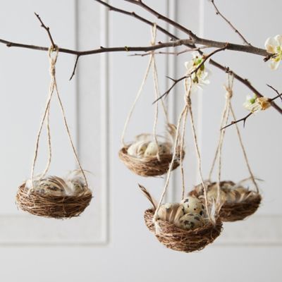 Diy – Velikonoce, Bird Nest Craft, Birds Nests, Decoration Restaurant, Easter Tree Decorations, Diy Bird Feeder, Easter Decorations Dollar Store, Easter Decorations Vintage, Easter Decorations Outdoor