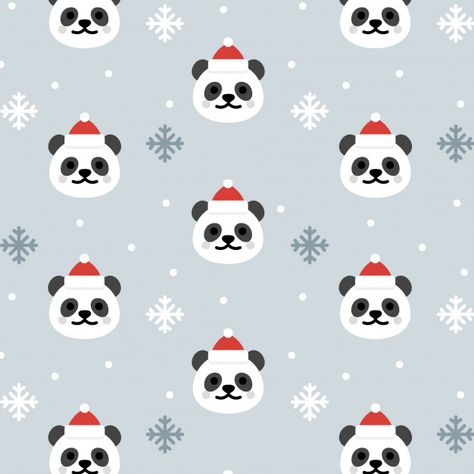 Christmas panda seamless pattern background Christmas Panda Wallpaper, Christmas Ios, Panda Christmas, Gift Tag Design, Rose Gold Texture, Xmas Wallpaper, Neon Backgrounds, Christmas Phone Wallpaper, Cute Christmas Wallpaper