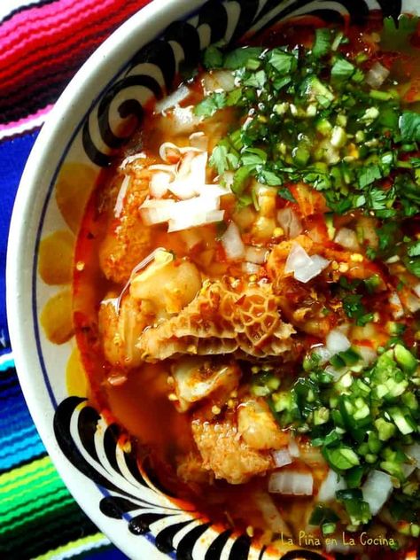 Menudo Recipe Authentic, Mexican Menudo Recipe, Menudo Recipe, Tamales Recipe, Chile Colorado, Pork Tamales, Beef Tripe, Recipe Pork, Mexican Soup