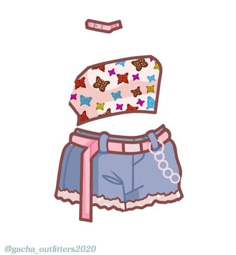 Gacha Life Outfits Drawing, Gacha Clothes Edits, Chibi Girl Drawings, Chibi Body, Gacha Props, Gacha Clothes, Cute Eyes Drawing, Manga Clothes, Clothing Sketches