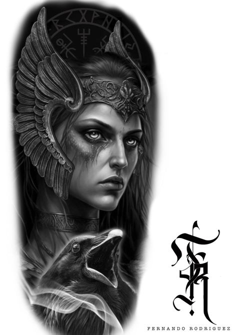 Egyptian Queen Tattoos, Viking Warrior Tattoos, Gladiator Tattoo, Valkyrie Tattoo, Friday The 13th Tattoo, Spartan Tattoo, Girl Face Tattoo, Tattoo Posters, Chicano Style Tattoo