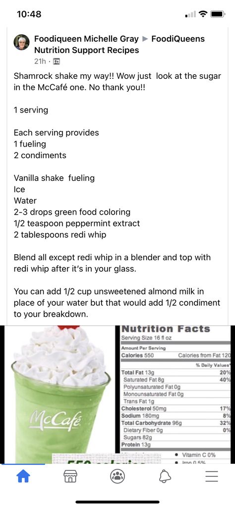 Two Good Yogurt Optavia, Optavia Mint Chocolate Soft Serve Hack, Optavia Without Buying Products, Optavia Vanilla Shake Fueling Hacks, Optavia Explained, Shamrock Shake, Vanilla Shake, Lean And Green Meals, Greens Recipe