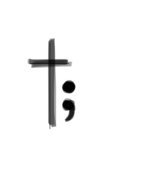 Cross to remember faith in God. Semi colon to remember to continue your sentence. Semi-colon Wallpaper, Semi Colon Wallpaper Landscape, Semi-colon Wallpaper Iphone, Semi Colon Cross Tattoo Ideas, Semicolon Wrist Tattoo, Heart Semicolon, Colon Tattoo, Semi Colon, Semicolon Tattoo