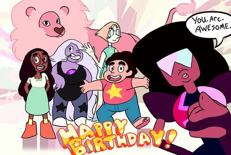 Happy Birthday from Steven Universe Steven Universe Birthday Party, Universe Birthday Party, Steven Universe Birthday, Happy Birthday Google, Crystal Gems Steven Universe, Birthday Captions, Baking Project, Bday Cake, Craft Club