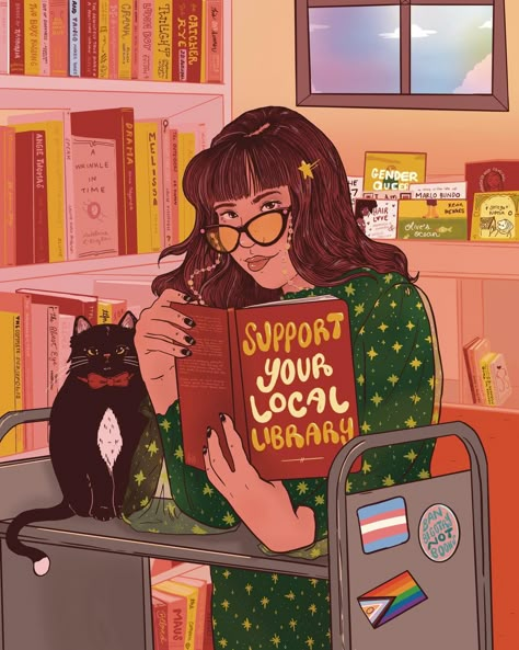 Librarian Drawing, Witchy Librarian, Meg Aesthetic, Art Content Ideas, Librarian Career, Librarian Core, Moment Aesthetic, Librarian Aesthetic, Library Cart