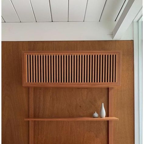 Marshall Interiors on Instagram: "No one wants to look at a mini split. It can completely ruin a whole room. But you you don’t have to choose between comfort and style. Here’s one solution we designed to build a MCM-style wall hung unit that not only conceals the unit, but adds storage and an additional beautiful piece of furniture to a room. Thank you to @ermin_h71 for helping bring this vision to life. For some projects in design now, we’re even concealing the units into kitchen and closet casework. #eichlerhomes #interiordesign #midcenturymodern #midcenturyfurniture #eichler #midcenturyhome #custommade #cabinets" Mcm Style, Eichler Homes, Mid Century House, Mid Century Furniture, In Design, Midcentury Modern, To Look, Split, Look At