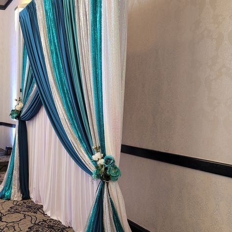 Teal Backdrop, Shades Of Teal, Backdrops For Parties, Shades, Curtains, Home Decor, Design, Home Décor