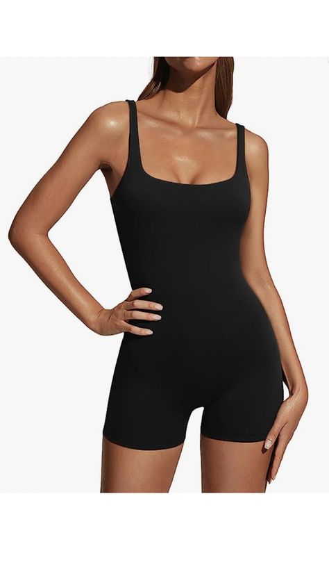 Black Shorts Bodysuit, Body Suit Shorts, Shorts Bodysuit, Workout Bodysuit, One Piece Shorts, Bodysuit Shorts, Yoga Bodysuit, Overalls Black, Bodycon Bodysuit