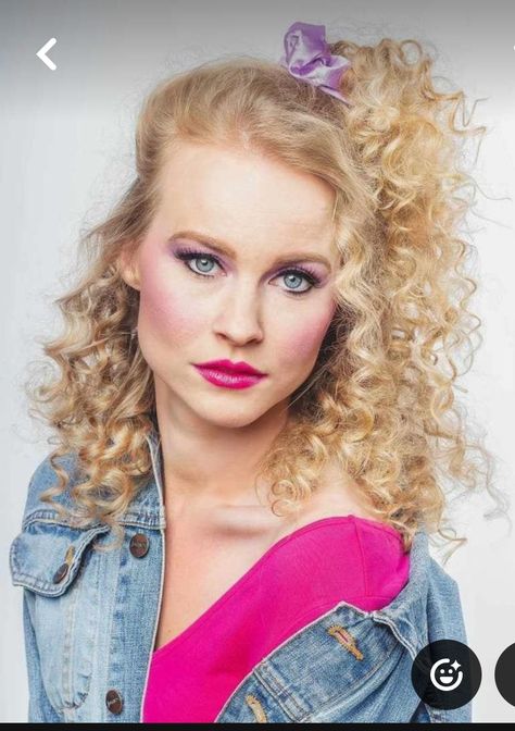 80s Hairstyles For Medium Hair, 80s Make Up Look, 1980’s Makeup, 1980's Hair, 80s Hair And Makeup, 80 S Hairstyles, 1980s Makeup And Hair, 80s Dress Up, 80s Makeup Looks