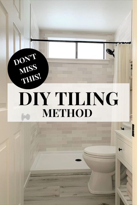 Curious about easy bathroom upgrades? Consider tiling bathroom walls DIY for an impactful refresh. With a focus on zellige tiling, you can add elegance and charm to your space! 🌟 Tiling Bathroom Walls, Diy Shower Remodel, Adhesive Tile Mat, Diy Tiling, Tiling Bathroom, Easy Bathroom Upgrades, Diy Tile Shower, Easy Renovations, Diy Tile Backsplash