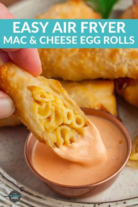 Buffalo Chicken Fries Recipes, Mac And Cheese Bites Recipe, Cheese Egg Rolls, Buffalo Ranch Dip, Mac N Cheese Bites, Cheese Bites Recipe, Fried Mac And Cheese, Mac And Cheese Bites, Easy Mac And Cheese