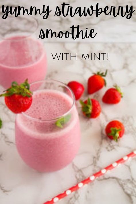 This simple strawberry smoothie recipe is refreshing, full of protein, and perfect for summer. With only 6 ingredients, you can likely make this at any moment. Simple Strawberry Smoothie, Make Ahead Breakfast Recipes, Strawberry Smoothie Recipe, Gluten Free Soup Recipes Glutenfree, Healthy Make Ahead Breakfast, Gluten Free Recipes For Kids, Easy Breakfast Ideas, Smoothie Recipes Strawberry, Prep Breakfast