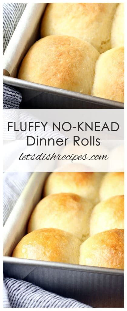 Fluffy No-Knead Dinner RollsFluffy No-Knead Dinner Rolls Recipe | A bowl and a wooden spoon is all you need to make these fluffy, no-knead dinner rolls. #bread #rolls No Knead Dinner Rolls, Crazy Dough, Kitchen Nostalgia, No Yeast Dinner Rolls, Stuffed Bread, Bread Rolls Recipe, Homemade Rolls, Homemade Dinner Rolls, Biscuit Rolls