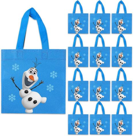 PRICES MAY VARY. 【Frozen Theme Party】Frozen gift bag is a wonderful adding to your kid's birthday party, which is great for filling with goodies. It would give a big surprise to your kid and your guests. 【Size】Each piece of Monster Inc party favor bag is 7.8”x7.8” (20cmx20cm). It is very suitable for putting candies, toys, snacks, small gifts, etc. 【Material】These favor bags are made of high-quality non-woven fabric. Gymnastic non-woven bags are safe and odourless, reliable and environmentally f Frozen Party Favor Ideas, Birthday Frozen Theme, Olaf Party Favors, Ice Princess Party, Frozen Party Favors, Baby Shower Princess Theme, Bags For Kids, Frozen Theme Party, Woven Bags