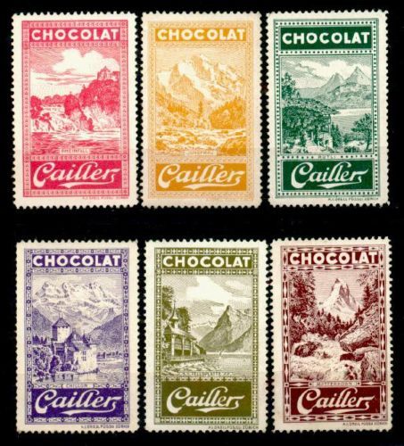 12-Vintage advertisement for Cailler Chocolate, Nestle's premier Swiss brand. Cailler Chocolate, Swiss Chocolate Brands, Chocolate Advertising, European Chocolate, Chocolate Labels, Chocolate Card, Cacao Chocolate, Swiss Chocolate, Vintage Chocolate