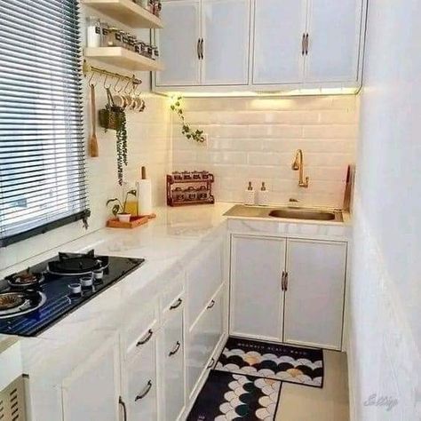 Small Wet Kitchen, Dapur Aesthetic Simple, Small Room Makeover, Bedroom Ideas For Small Rooms Diy, Small Apartment Building, Small Modern House Plans, Kitchen Design Small Space, Kitchen Layout Plans, Dream Kitchens Design