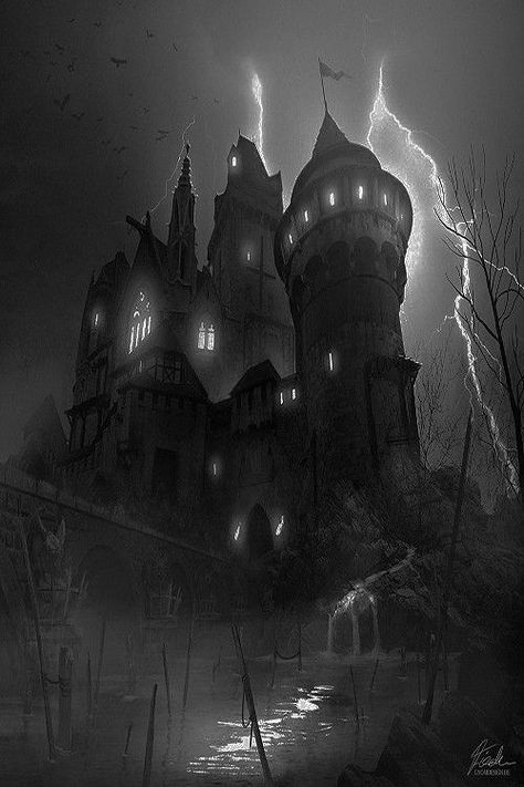 Vampire Castle Aesthetic, Castle Aesthetic Exterior, Gothic Aesthetic Victorian, Goth Castle, Creepy Castle, Vampire House, Aesthetic Exterior, Vampire Castle, Twitter Aesthetic