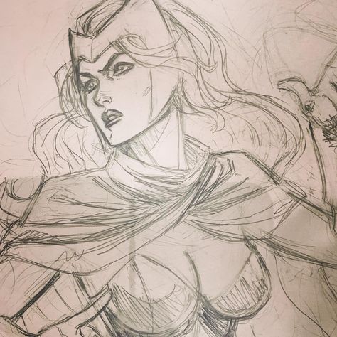 Scarlet Witch Drawing Easy, Wanda Maximoff Sketch, Scarlett Witch Drawing, Marvel Comics Art Sketch, Wanda Sketch, Wanda Maximoff Drawing, Wanda Drawings, Wanda Maximoff Art, Scarlet Witch Drawing