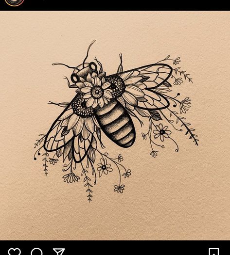 Tattoo Style Art, Mushroom Tattoo, Tato Lengan, Bee Tattoo, Tiger Tattoo, Feminine Tattoos, Dope Tattoos, Tattoo Designs For Women, Tattoo Design Drawings