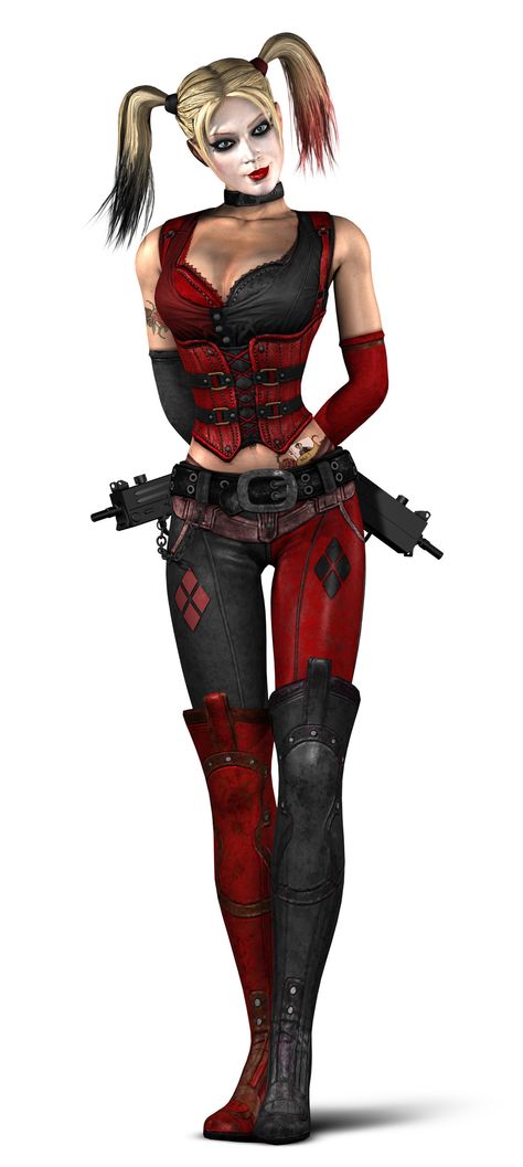 Harley Quinn Arkham City Joker E Harley Quinn, Arkham City Batman, Princesa Punk, Joker Y Harley Quinn, Harley Quinn Halloween, Harley Quinn Comic, Harley Quinn Costume, Batman Arkham City, Art Outfits