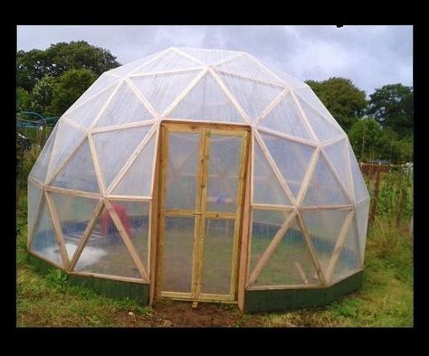 DIY Smart Geodesic Dome Greenhouse W/ SMART CAPABILITIES Geodesic Dome Plans, Geodesic Dome Kit, Greenhouse Heaters, Geodesic Dome Greenhouse, Dome Greenhouse, Building Raised Beds, Shed Of The Year, Dome Building, Building A Door