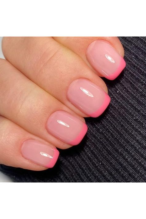 GLAMERMAID Nude Pink French Tip Press On Nails Extra Short Square, Glossy Gel Fake Nails Squoval, Natural Pink False Nails Tip Round Oval, Reusable Acrylic Glossy Stick on Nail, Glue on Nail for Women Extra Short Acrylic Nails, Short Gel Nails, Stick On Nails, Nude Pink, Short Acrylic Nails, False Nails, Holiday Nails, Glue On Nails, Fake Nails