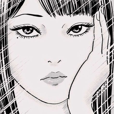 Y2k Profile, Art Y2k, Y2k Profile Picture, Japanese Horror, Junji Ito, Picture Icon, Creepy Art, 90s Anime, Oui Oui