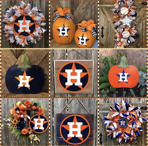 Tree Themes Christmas Ideas, Astros Christmas Tree, Astros Wreath, Baseball Christmas Tree, Baseball Nails, Sports Crafts, Baseball Wreaths, Fleece Projects, Baseball Christmas