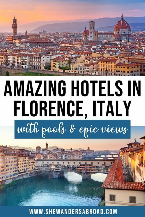 Looking for the best hotels with pools in Florence? Look no further! Here are the best Florence hotels with rooftop pools, pools overlooking the Duomo & more! | Florence travel tips | Florence travel guide | Swimming pools in Florence | Rooftop pools in Florence | Where to stay in Florence | Florence accommodations | Best hotels in Florence Italy with pools | Florence hotel view | Luxury hotels in Florence with pools | Florence Italy aesthetic | Florence Italy travel guide Florence Italy Aesthetic, Hotels In Florence Italy, Rooftop Pools, Florence Travel Guide, Hotel View, Florence Hotels, Florence Italy Travel, Florence Travel, Stunning Hotels