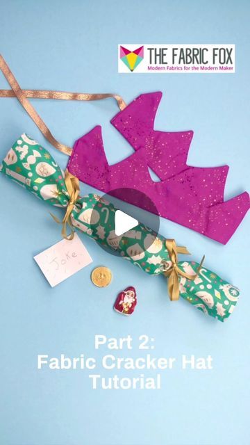 ✂️ Kirsty ✂️ The Fabric Fox 🦊 on Instagram: "Here is part 2 of our Fabric Cracker tutorial. 👑Learn to make your own reusable Fabric Cracker Hat to go in your handmade Christmas Cracker. This is a really quick and easy project that is great fun to make! Watch Part 1 of our tutorial to learn to make a Fabric Christmas Cracker. 
#crackerhats #crackerhats #fabriccrackerhat #fabriccrackers #fabriccrown #crackercrowns #christmascrafts #christmassewing #christmascrafting #christmascrackers #christmascrackerhat #sewing #sewingtutorial #reusablecrackers #thefabricfox" Fabric Crackers Tutorial, Fabric Crown, Christmas Sewing Projects, Christmas Cracker, Hat Tutorial, Christmas Crackers, Christmas Sewing, Modern Fabric, Easy Projects