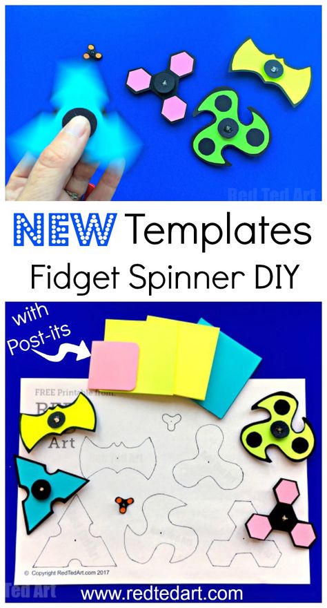 Printable Nail Art Templates, Counseling Crafts, Craft Games, Diy Fidget Spinner, Spinners Diy, Red Ted Art, Fidget Spinners, Fair Projects, Making Connections