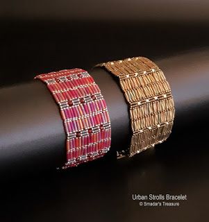 Bugle Bead Patterns, Bugle Bead Bracelet, Jewelry Making Patterns, Textured Bracelet, Super Duo, Beaded Bracelets Tutorial, Bead Weaving Patterns, Beading Tutorial, Beading Ideas