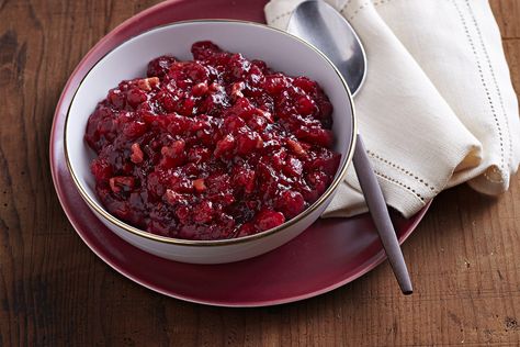 JELL-O Cranberry-Pineapple Relish - My Food and Family Cranberry Pineapple Relish, Cranberry Pineapple Sauce, Pineapple Relish Recipe, Fresh Cranberry Salad, Pineapple Relish, Cranberry Jello Salad, Cranberry Orange Sauce, Pineapple Sauce, Cranberry Relish