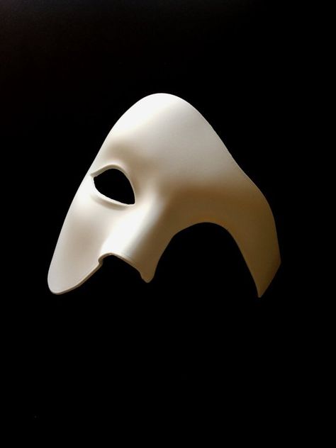 White Phantom Of The Opera Mens Mask for Masquerade Balls | Etsy Mens Masquerade Mask Black, Masquerade Attire, Mens Mask, Mask For Masquerade, Masquerade Mask Black, Mens Masquerade Mask, Masquerade Masks, Half Face, Masks Masquerade