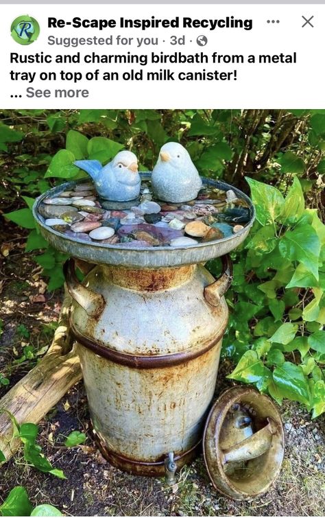 Bird baths homemade