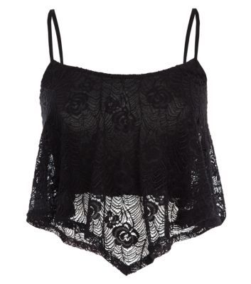 Black Floral Lace Swing Crop Top, this would be a cute look with a printed maxi skirt, and a pair of summer sandals. :) Cute Sweater Outfits, Denim Crop Top, Dress Sweater, Crop Top Outfits, Cropped Tops, Cute Crop Tops, Maxi Skirts, Sport Bh, Fashion Pattern