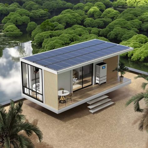 Prefab Modular Homes, Unique House Design, Modern Tiny House, Prefabricated Houses, Portable House, Container Home, Floating House, Container House Design, Unique Houses