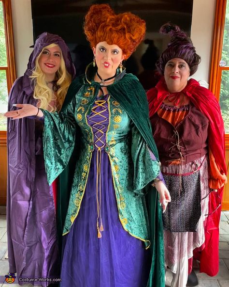 Sanderson Sisters Scarecrows, Homemade Sanderson Sisters Costume, Hermanas Sanderson Disfraz, Cartoon Sanderson Sisters, Sanderson Sisters Costumes, Sanderson Sisters Tshirt, Hermanas Sanderson, Sister Halloween Costumes, Mary Sanderson