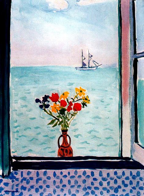 GANYAN'İS: ALBERT MARQUET Raoul Dufy, Through A Window, William Adolphe Bouguereau, Caspar David Friedrich, Room With A View, Fauvism, Art Et Illustration, Still Life Art, Gustav Klimt