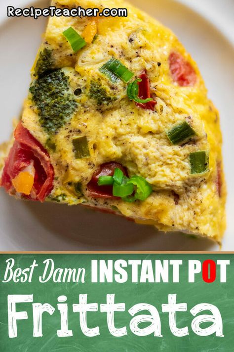 Instant Pot Breakfast, Easy Frittata, Breakfast Frittata, Veggie Frittata, Vegetable Frittata, Easy Breakfast Recipes, Easy To Make Breakfast, Frittata Recipes, Fresh Broccoli