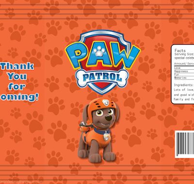 Paw Patrol Party Printables, Chip Bag Template, Bag Template, Patrol Party, Paw Patrol Party, Party Printables, Pops Cereal Box, Paw Patrol, Chip Bag