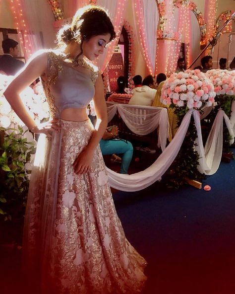 Looks really cute. This is why I've fallen in love with indowestern dresses Naira Dresses In Yrkkh, Naira Dresses, Gowns Dresses Indian Receptions, Gowns Dresses Indian, Indowestern Dresses, Ethenic Wear, Hairstyles Indian, Tiara Hairstyles, Indo Western Dress