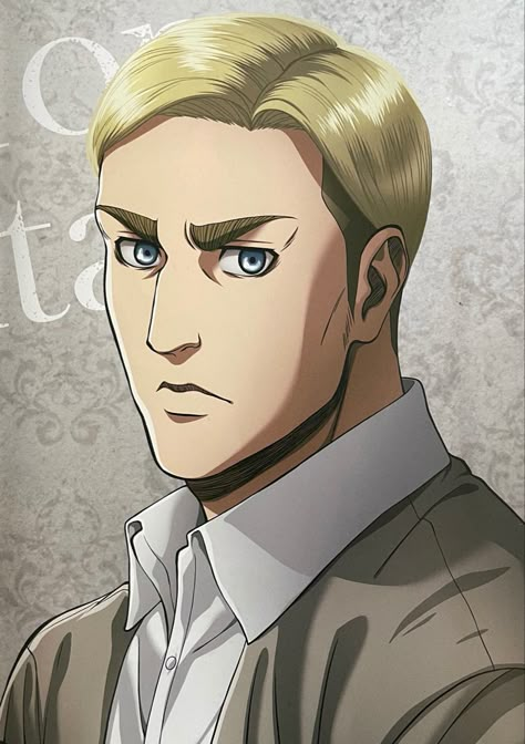 Commander Erwin Smith, Aot Erwin Smith, Aot Erwin, Erwin Attack On Titan, Commander Erwin, Erwin X Levi, Connie Springer, Anime Classroom, Good Anime Series