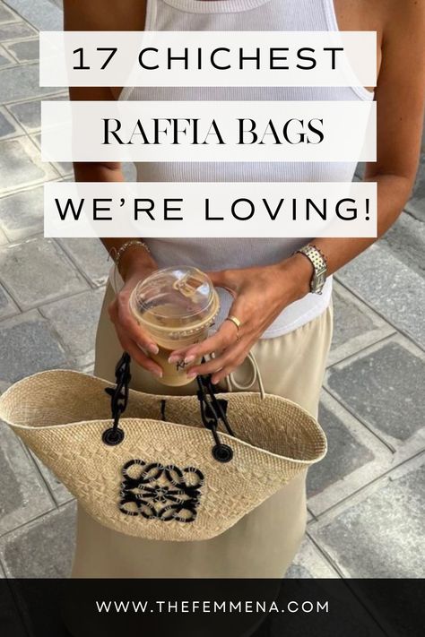 Upgrade your summer style with the hottest trend of 2024: raffia and straw bags! From beachy vibes to city chic, our ultimate fashion guide has handpicked the top 17 bags that will make heads turn. Get ready to rock your style game! Designer Straw Bags, Summer Bags 2024 Trends, Summer Luxury Bags, Summer Handbags 2024, Summer Bags 2024, Raffia Bag Outfit, Straw Bags For Summer, Straw Bag Outfit, Tote Bag Outfit