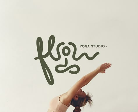 Flow Yoga Studio | Brand Identity :: Behance Yoga Studio Logo, Pilates Logo, Studio Brand Identity, Yoga Branding, Yoga Logo, Flow Yoga, Yoga Design, Studio Branding, Creative Typography