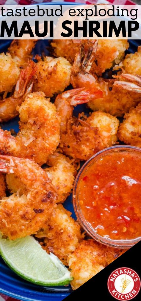 Shrimp And Chips, Hawaiian Seafood Recipes, Maui Wowie Shrimp, Shrimp And Pineapple Recipes, Tilapia And Shrimp Recipes, Hawaiian Shrimp Recipes, Shell On Shrimp Recipes, Argentina Shrimp Recipes, Large Shrimp Recipes