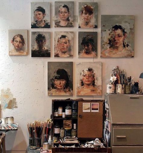 Inspiring Studio Spaces | sfgirlbybay | Bloglovin’ Tori Vega, Graphisches Design, Artist Aesthetic, Seni Cat Air, Cat Valentine, Lukisan Cat Air, Arte Sketchbook, Arte Inspo, Wow Art