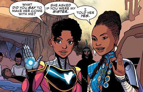 Shuri And Riri, Marvel Fashion, Comic Book Shop, Mcu Marvel, Marvel Comic Universe, Fantasy Comics, Marvel Comic Books, Black Characters, Marvel Women