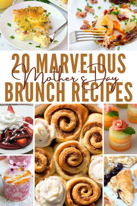 Whether mom is into sweet or savory recipes here is a list of 20 Marvelous Mother's Day Brunch Recipes she is going to love! #ourcraftymom #mothersdaybrunchrecipes #mothersdabrunch Savory Brunch Recipes, Best Brunch Recipes, Easy Brunch, Mothers Day Brunch, Brunch Menu, Tin Cans, Bridal Brunch, Brunch Party, Easter Brunch