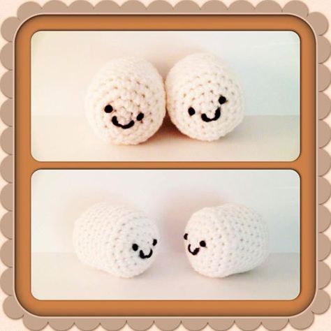 Marshy the Marshmallow I made these awhile back for my daughters, after we all fell in love with the marshmallows in Cloudy With a Chance of Meatballs 2. For me, they were the best part of the movi... Crochet Cloudy With A Chance Of Meatballs, Crochet Sweets, Amigurumi Food, Crochet Food, Crochet Things, Custom Crochet, Crochet Items, My Daughters, Play Food